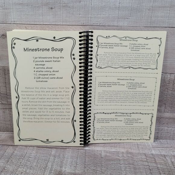 Mason Jar Recipe Book Gifts in a Jar Create Soup Mix Holiday Winter Gifts - Picture 7 of 9